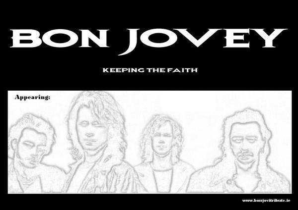 Original Bon Jovey 'Keeping The Faith' tour poster from the band's early years